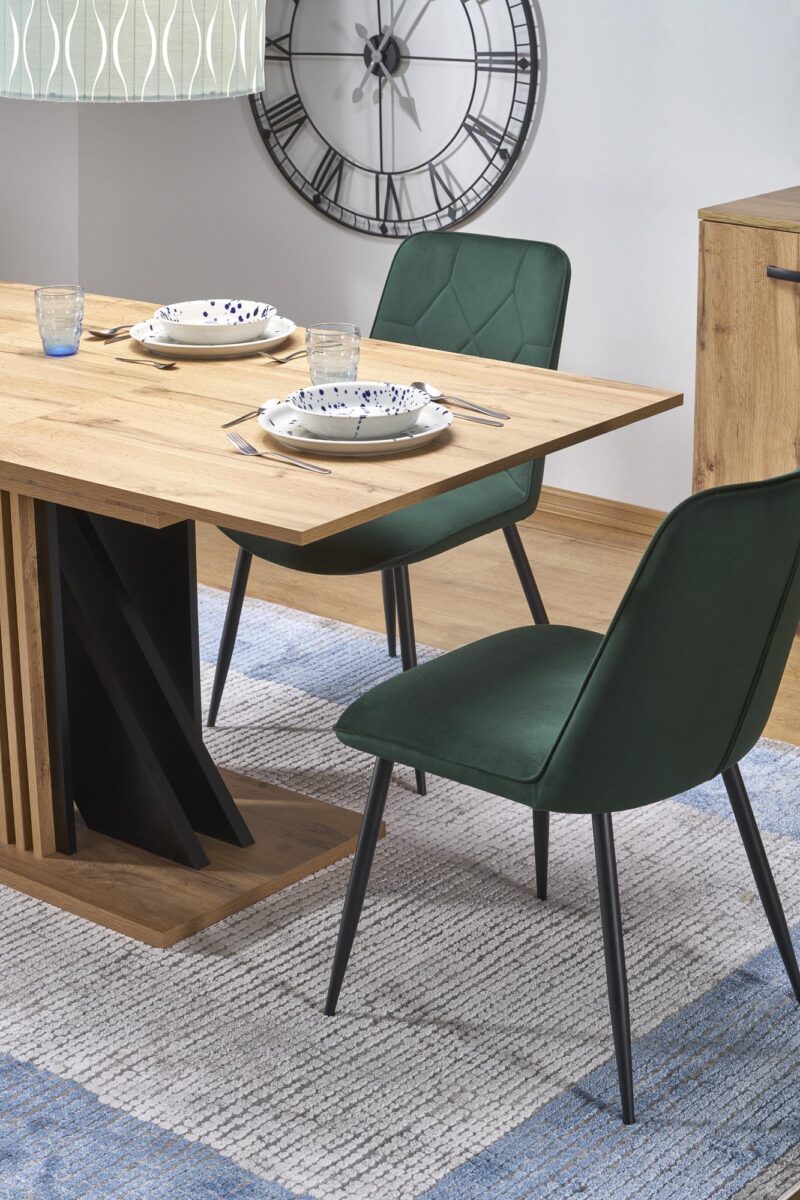 Pikendatav Söögilaud FABRION, artisan tamm / must