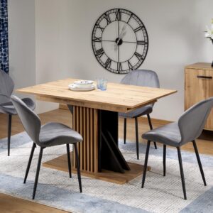 Pikendatav Söögilaud FABRION, artisan tamm / must