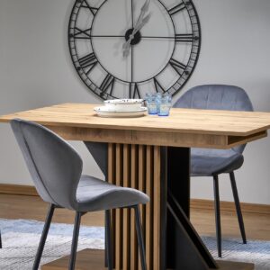 Pikendatav Söögilaud FABRION, artisan tamm / must