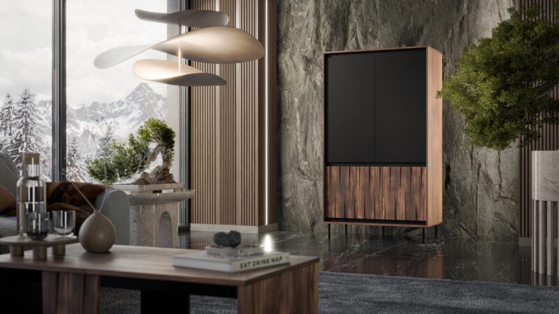 Kapp VERAARA, pähkel / must