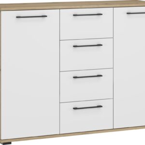 Kummut FARMO  tamm / valge