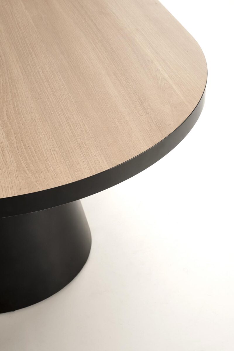 Söögilaud GIACOMO, naturaalne / must