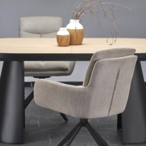 Söögilaud GIACOMO, naturaalne / must