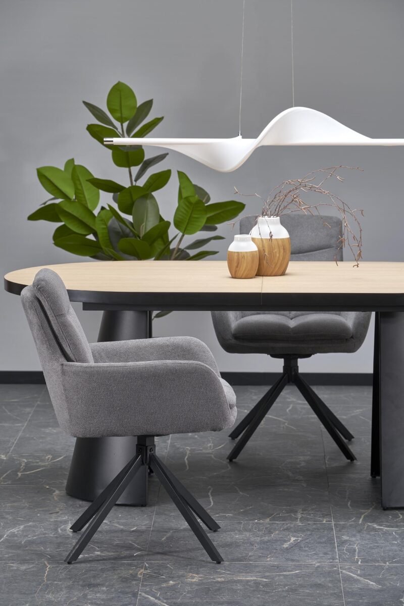 Söögilaud GIACOMO, naturaalne / must