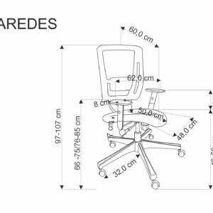 Kontoritool PARLON, must