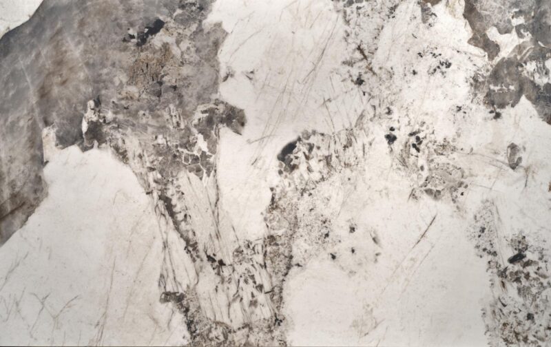 Pikendatav Söögilaud FERNANDO, valge marmor / must