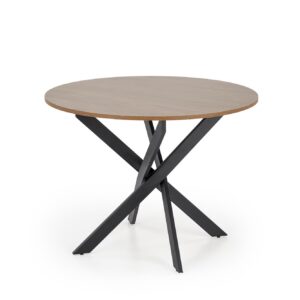 Söögilaud EDGAR, pähkel / must