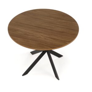 Söögilaud EDGAR, pähkel / must