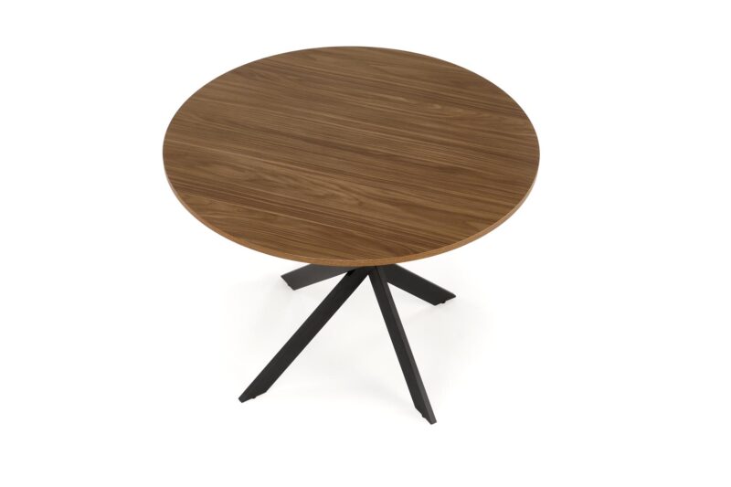 Söögilaud EDGAR, pähkel / must