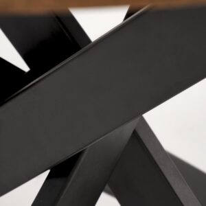 Söögilaud EDGAR, pähkel / must