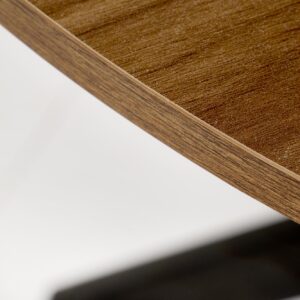 Söögilaud EDGAR, pähkel / must