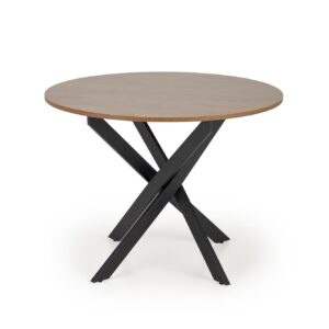 Söögilaud EDGAR, pähkel / must