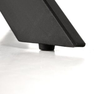 Söögilaud EDGAR 2, valge marmor / must