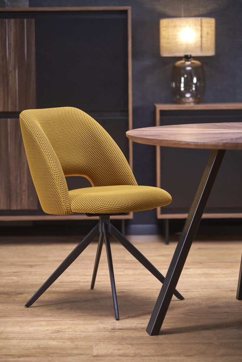 Söögilaud DANILO, pähkel / must