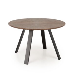 Söögilaud DANILO, pähkel / must