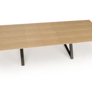 Pikendatav söögilaud HENRY, looduslik / must