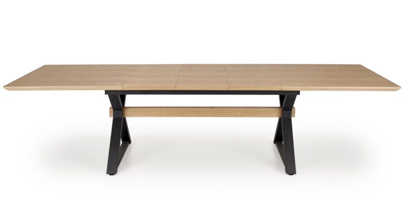 Pikendatav söögilaud HENRY, looduslik / must