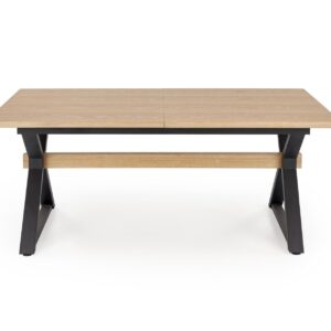 Pikendatav söögilaud HENRY, looduslik / must