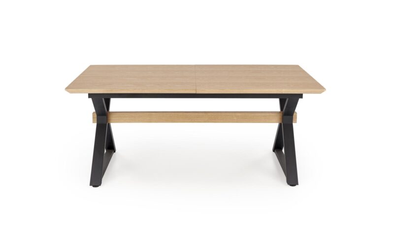 Pikendatav söögilaud HENRY, looduslik / must