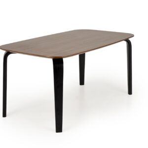 Söögilaud PEDRAN, pähklipuu / must