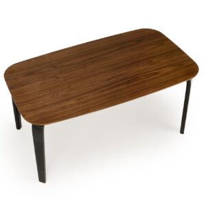 Söögilaud PEDRAN, pähklipuu / must