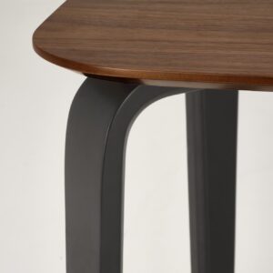 Söögilaud PEDRAN, pähklipuu / must