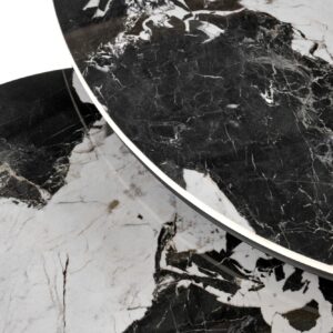 Kohvilaud ALEXERA, must marmor / must