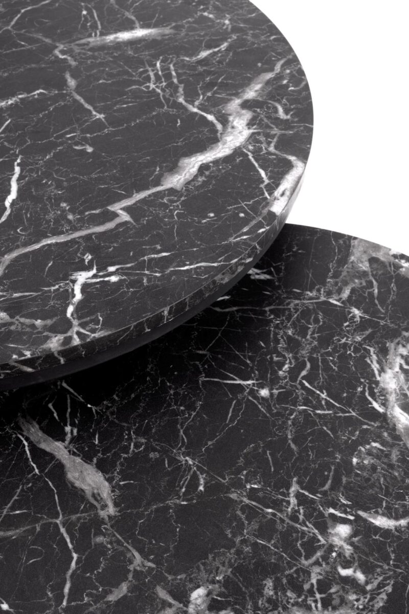 Kohvilaud JAVO, must marmor / must