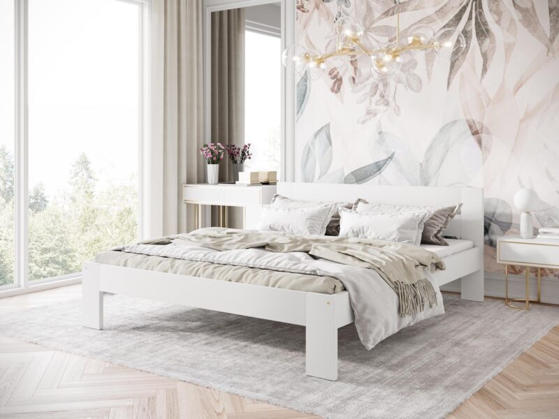 Voodi MATI 160, värv: valge