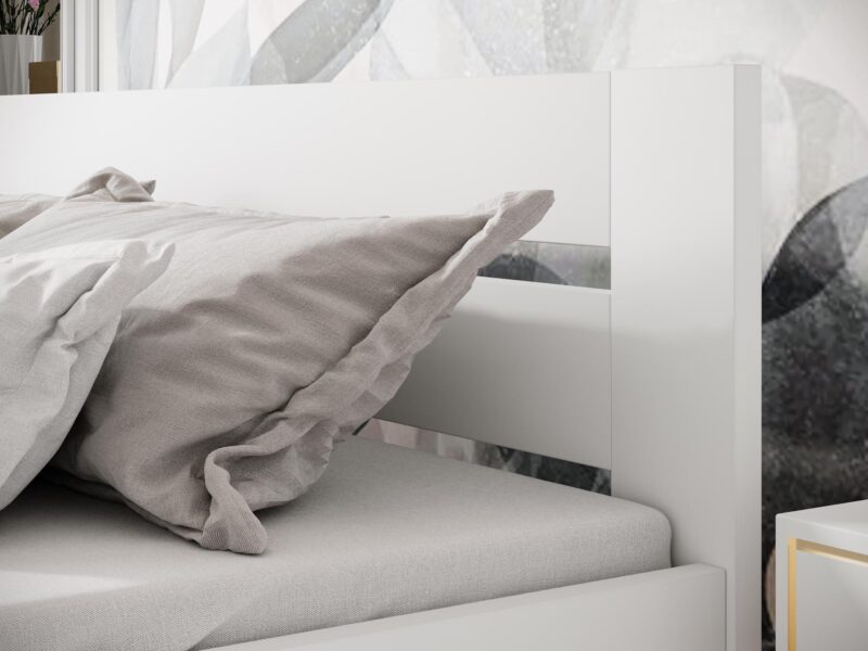 Voodi MATI 160, värv: valge