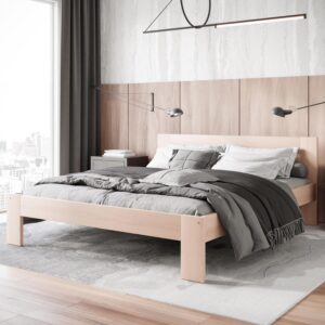 Voodi MATILORA 160x200, naturaalne tamm