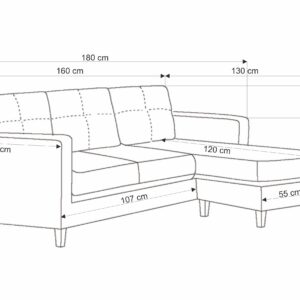 Diivan GARSON, tumbaga / hall