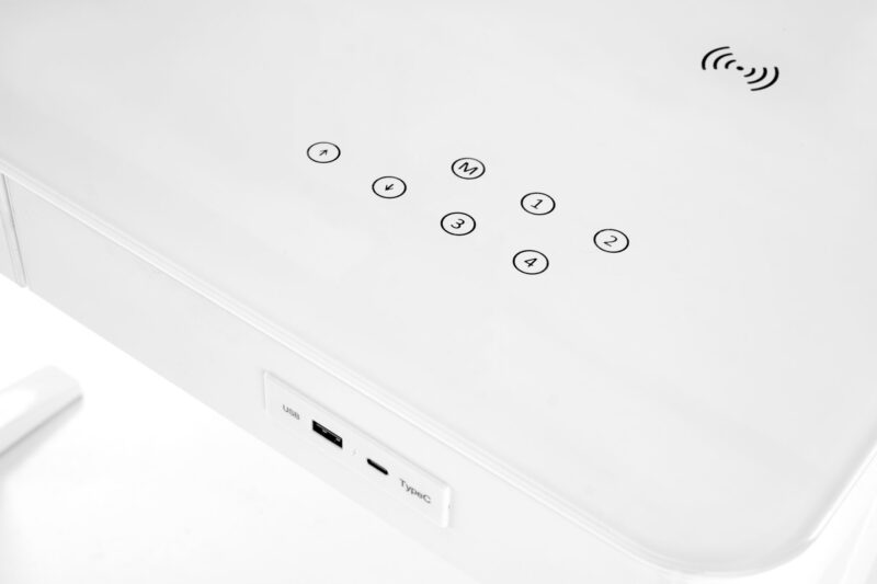 Reguleeritav kirjutuslaud ZARA LUX, valge