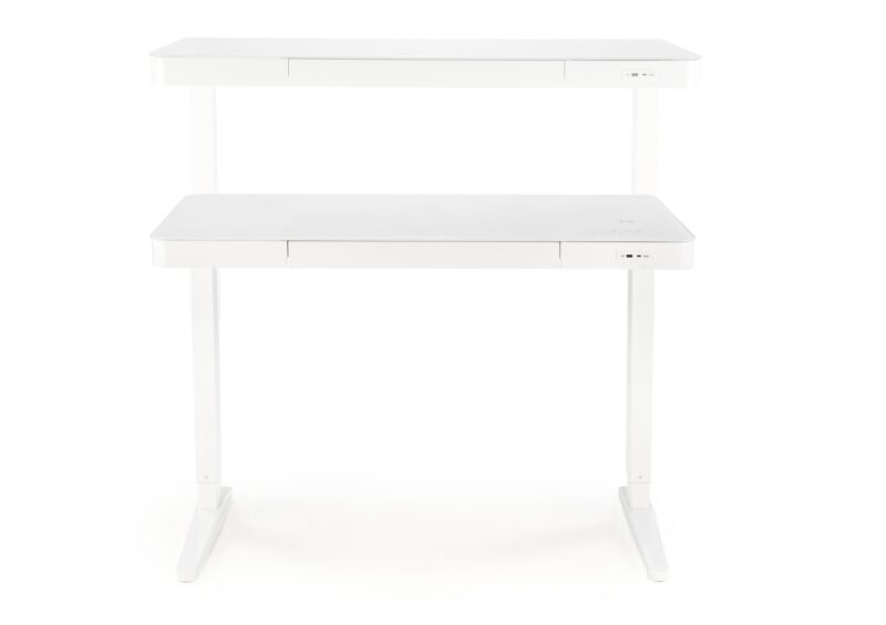 Reguleeritav kirjutuslaud ZARA LUX, valge