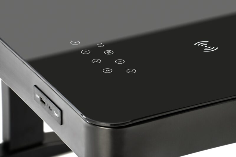 Reguleeritav kirjutuslaud ZARA LUX, must