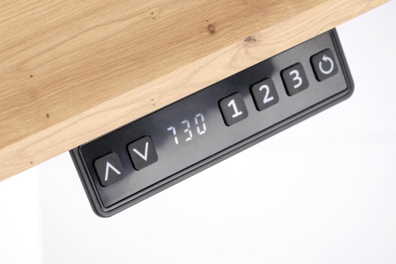 Reguleeritav kirjutuslaud ZAORA, tamm / must