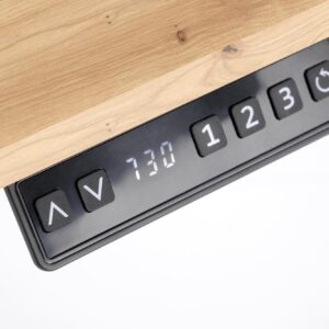 Reguleeritav kirjutuslaud ZAORA tamm / valge