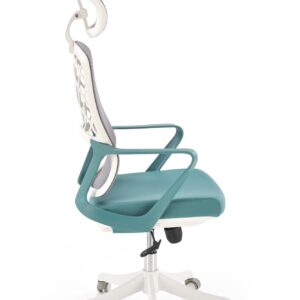 Kontoritool VESMON 2, türkiissinine / valge