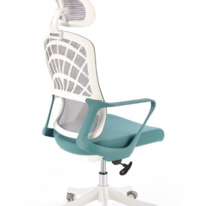 Kontoritool VESMON 2, türkiissinine / valge