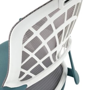 Kontoritool VESMON 2, türkiissinine / valge