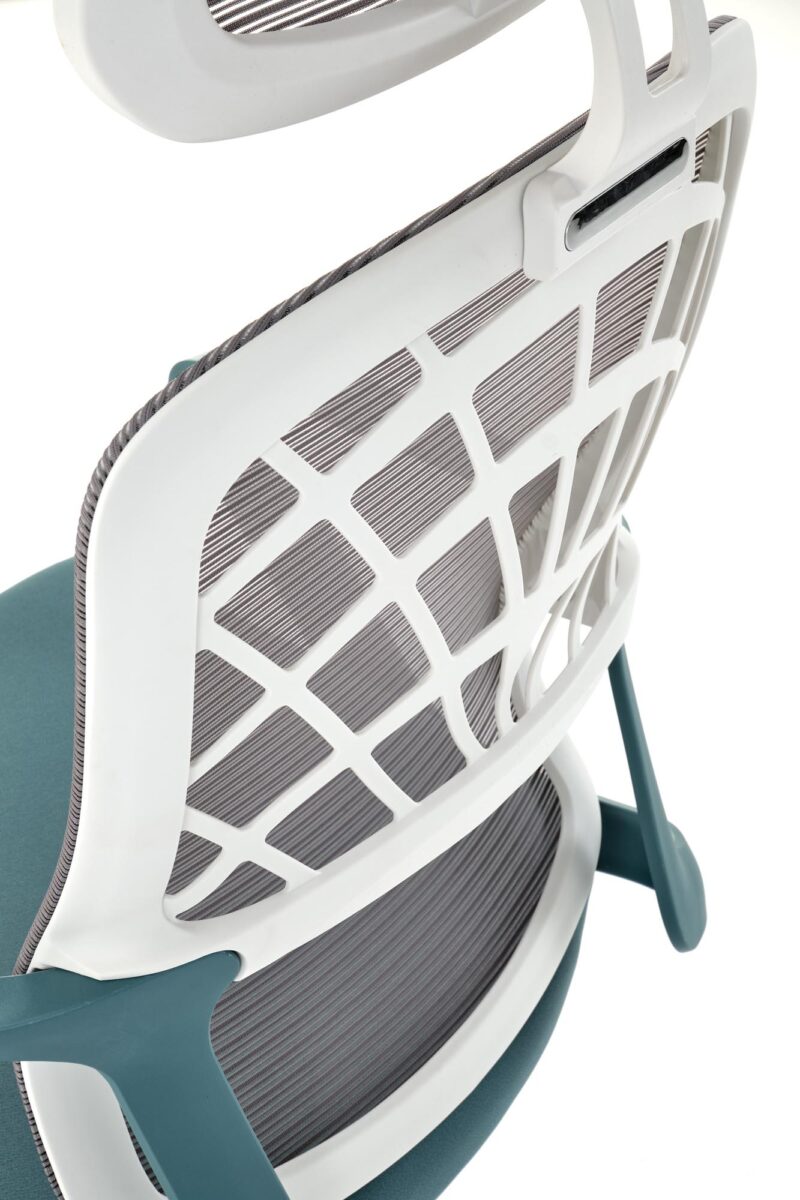 Kontoritool VESMON 2, türkiissinine / valge