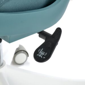 Kontoritool VESMON 2, türkiissinine / valge