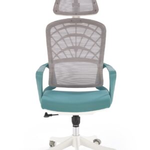 Kontoritool VESMON 2, türkiissinine / valge