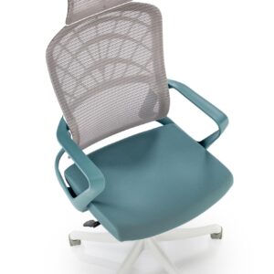 Kontoritool VESMON 2, türkiissinine / valge