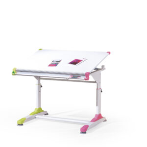 Kirjutuslaud  CASTLIA: valge/roheline/roosa