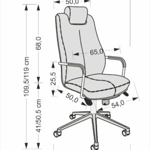 Kontoritool SONVIA XXL, must