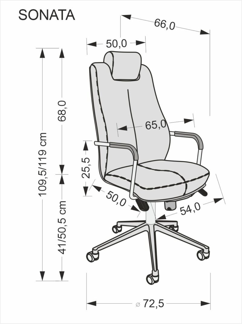 Kontoritool SONVIA XXL, must