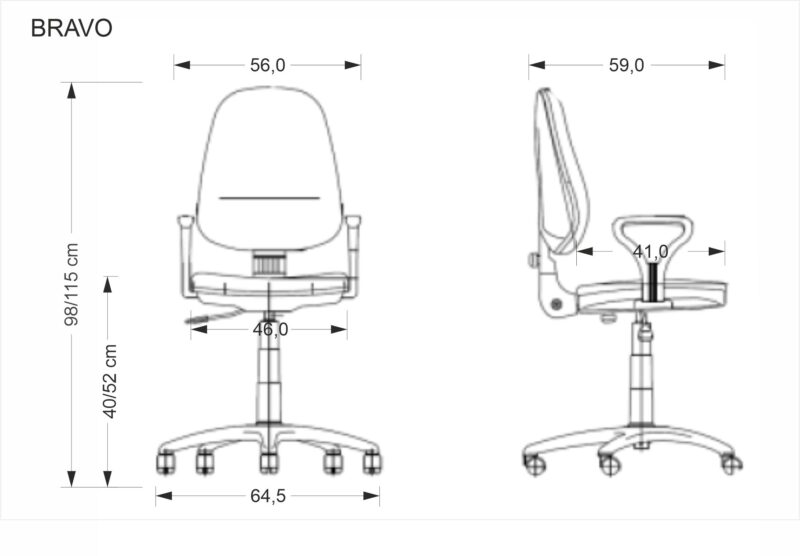 Kontoritool BRAYNOR C-11