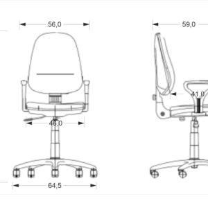 Kontoritool BRAYNOR C-73
