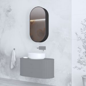 Peegelkapp VENEZIANO, must matt